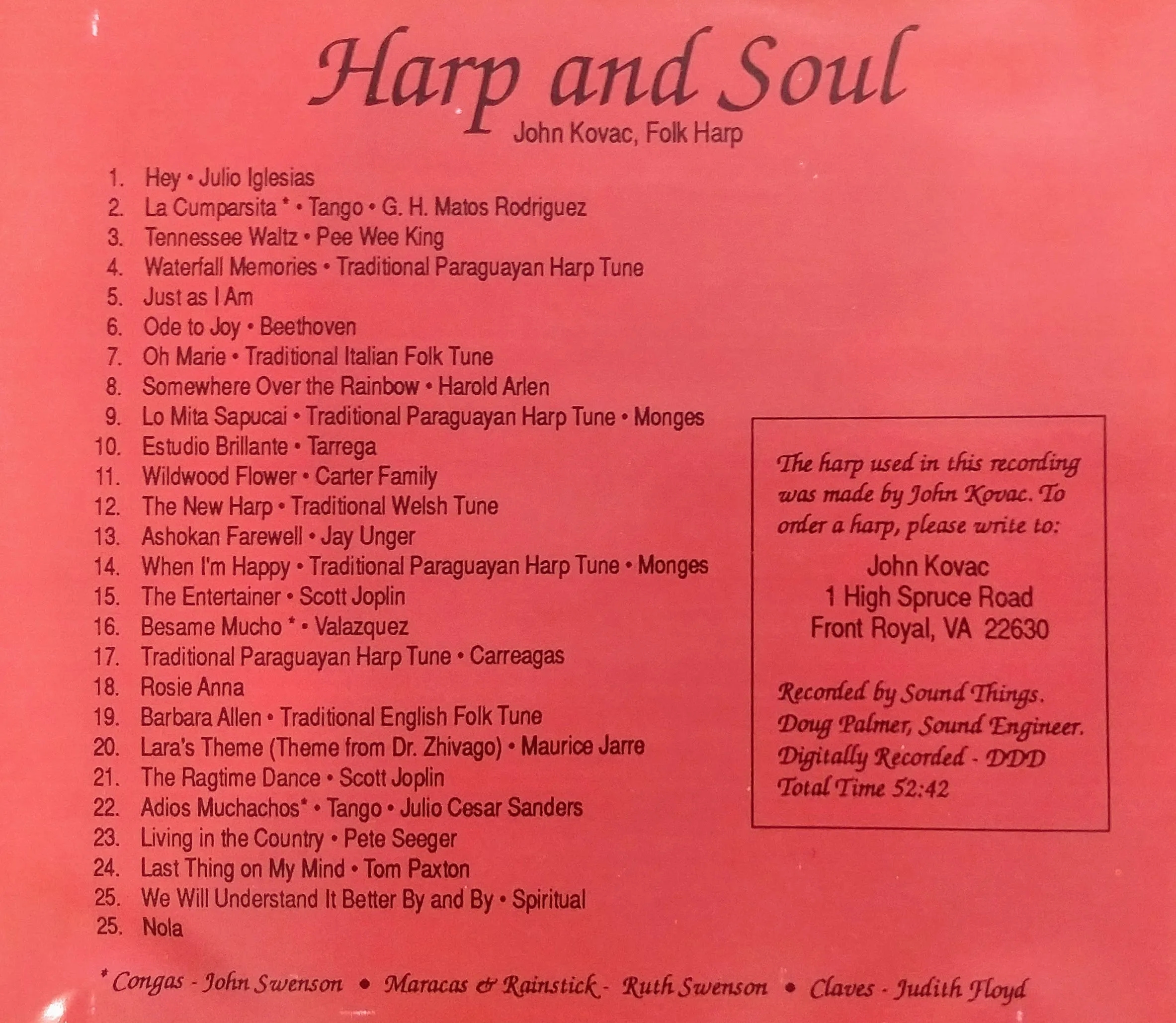 INSTANT DIGITAL DOWNLOAD - "Harp and Soul"