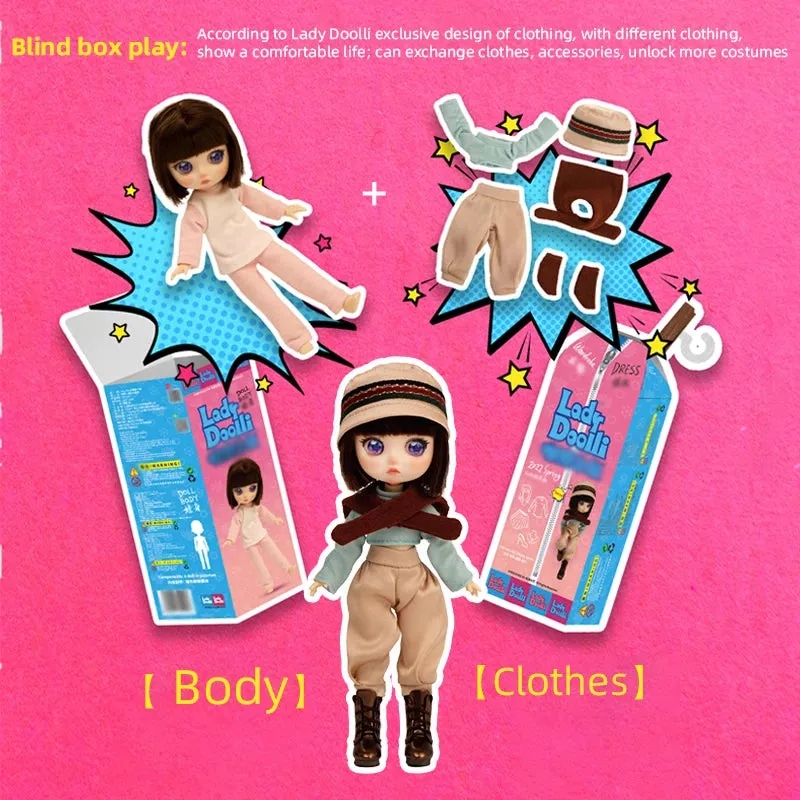 Lady Doodii Dolls 1/12 8D Blind Box OB11 – Cute Mystery Box Toys | Action Anime Figure Kawaii Designer Model Gift