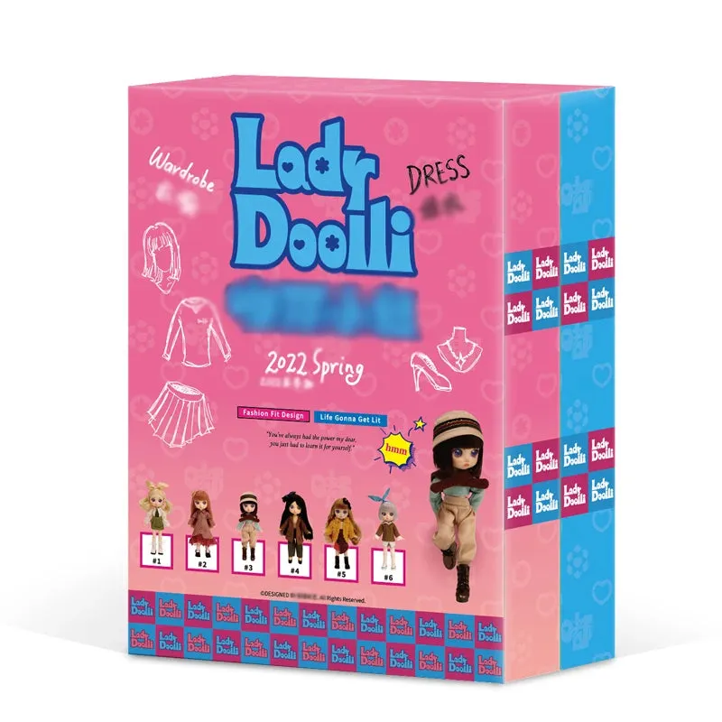 Lady Doodii Dolls 1/12 8D Blind Box OB11 – Cute Mystery Box Toys | Action Anime Figure Kawaii Designer Model Gift