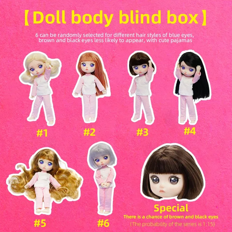 Lady Doodii Dolls 1/12 8D Blind Box OB11 – Cute Mystery Box Toys | Action Anime Figure Kawaii Designer Model Gift