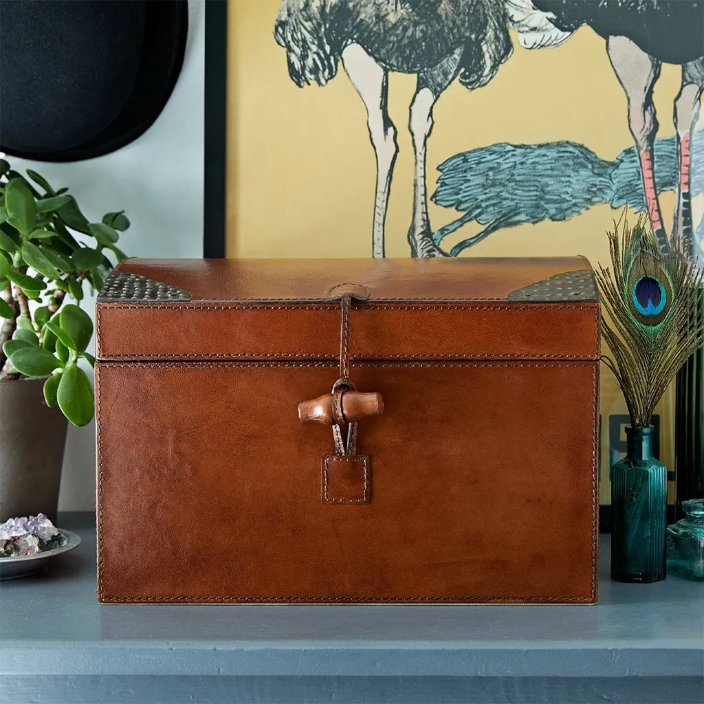 Leather Memory Box - For Keepsakes