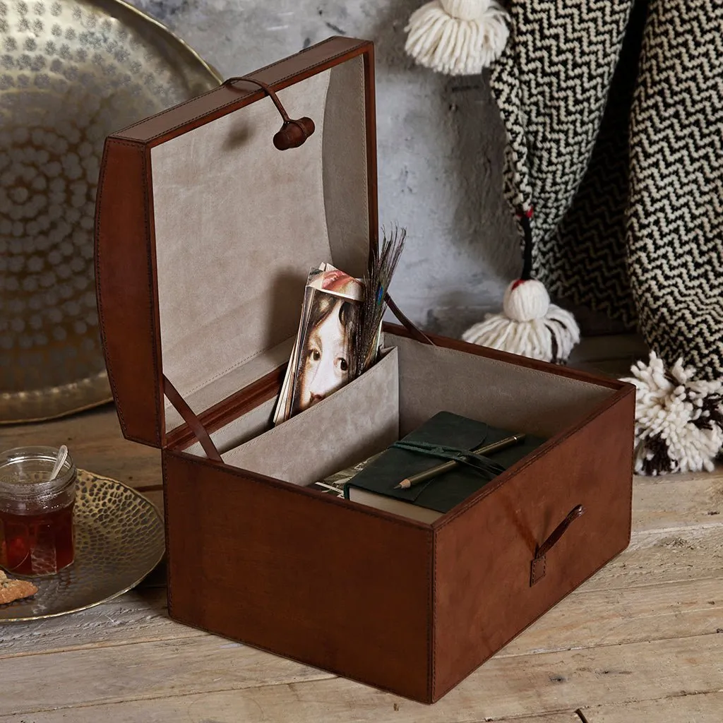 Leather Memory Box - For Keepsakes