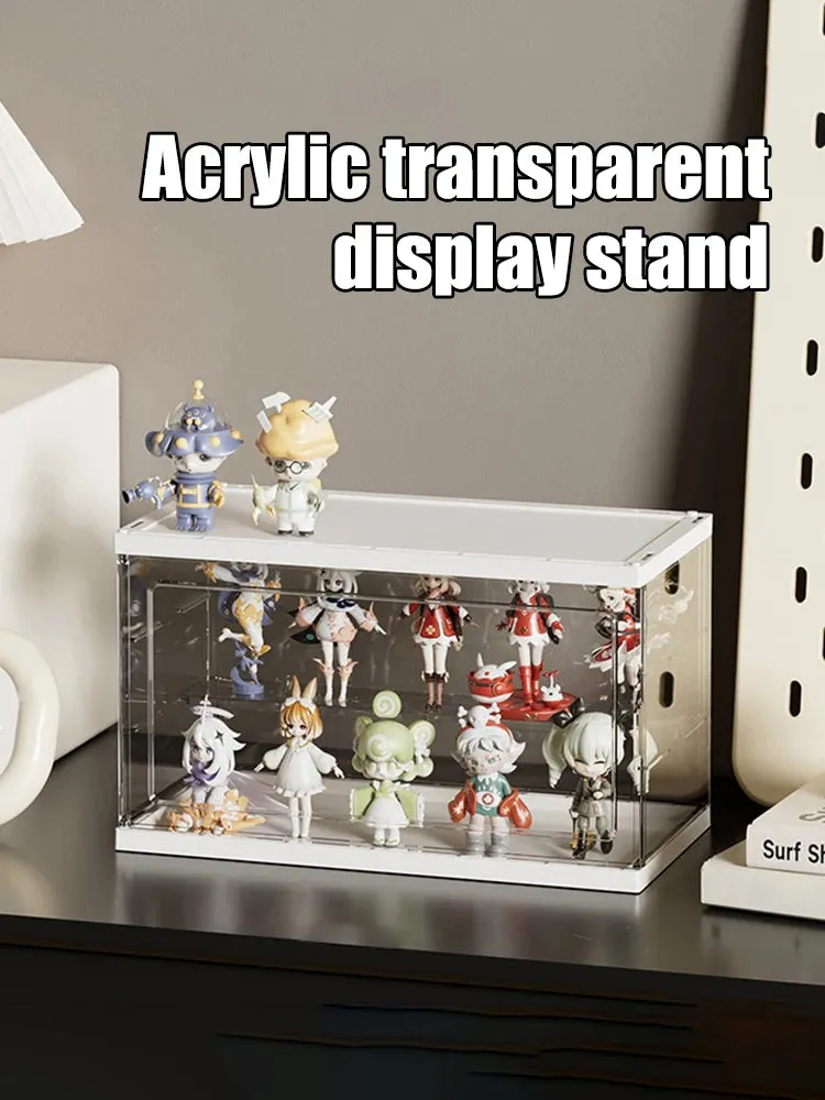 Master of Music Blind Box Display Rack | Transparent Acrylic Display Cabinet with Bubble Mat for Dolls