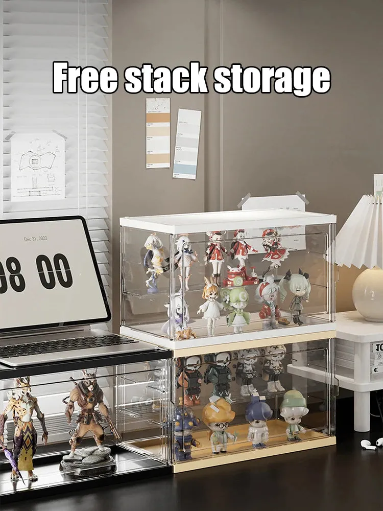 Master of Music Blind Box Display Rack | Transparent Acrylic Display Cabinet with Bubble Mat for Dolls