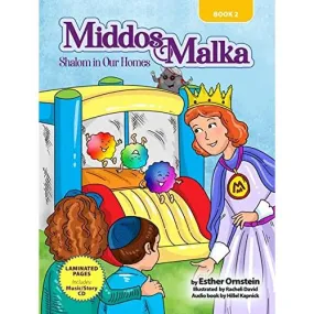 Middos Malka Volume 2 Shalom in our Homes Laminated Book & CD By Esther Ornstein