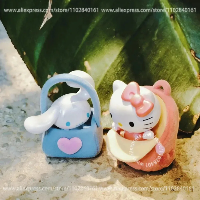 MINISO Blind Box Cute Sanrio Heartbeat Conspicuous Bag Series – Kawaii Doll Ornaments and Cartoon Model Toys