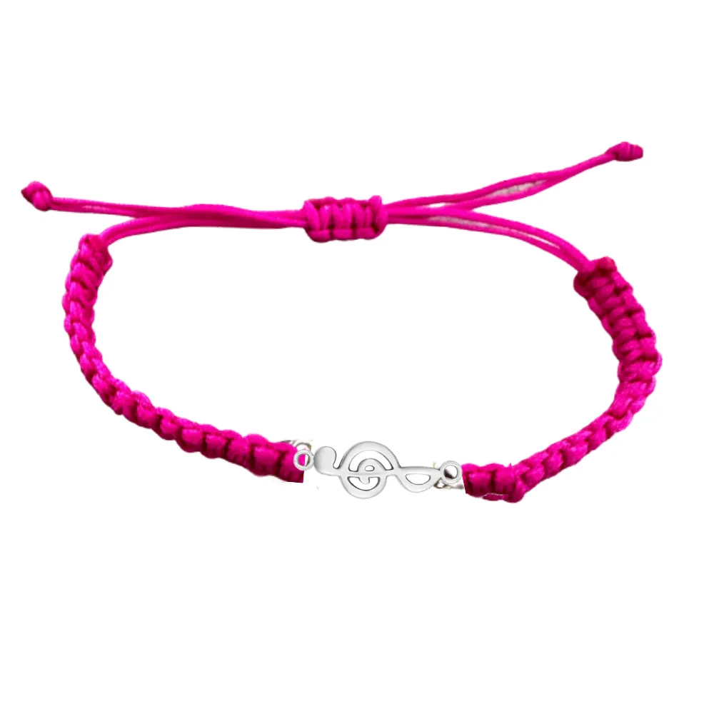 Music Note Rope Bracelet - Pick Color