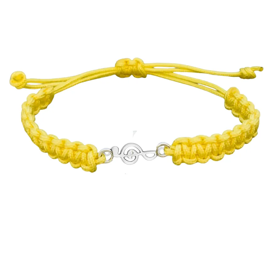 Music Note Rope Bracelet - Pick Color