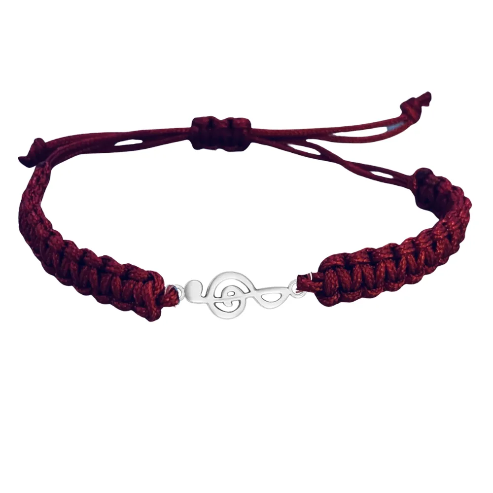 Music Note Rope Bracelet - Pick Color