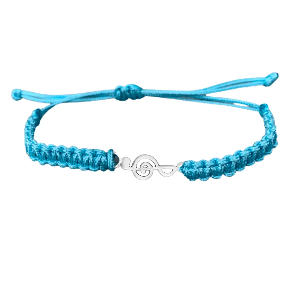 Music Note Rope Bracelet - Pick Color