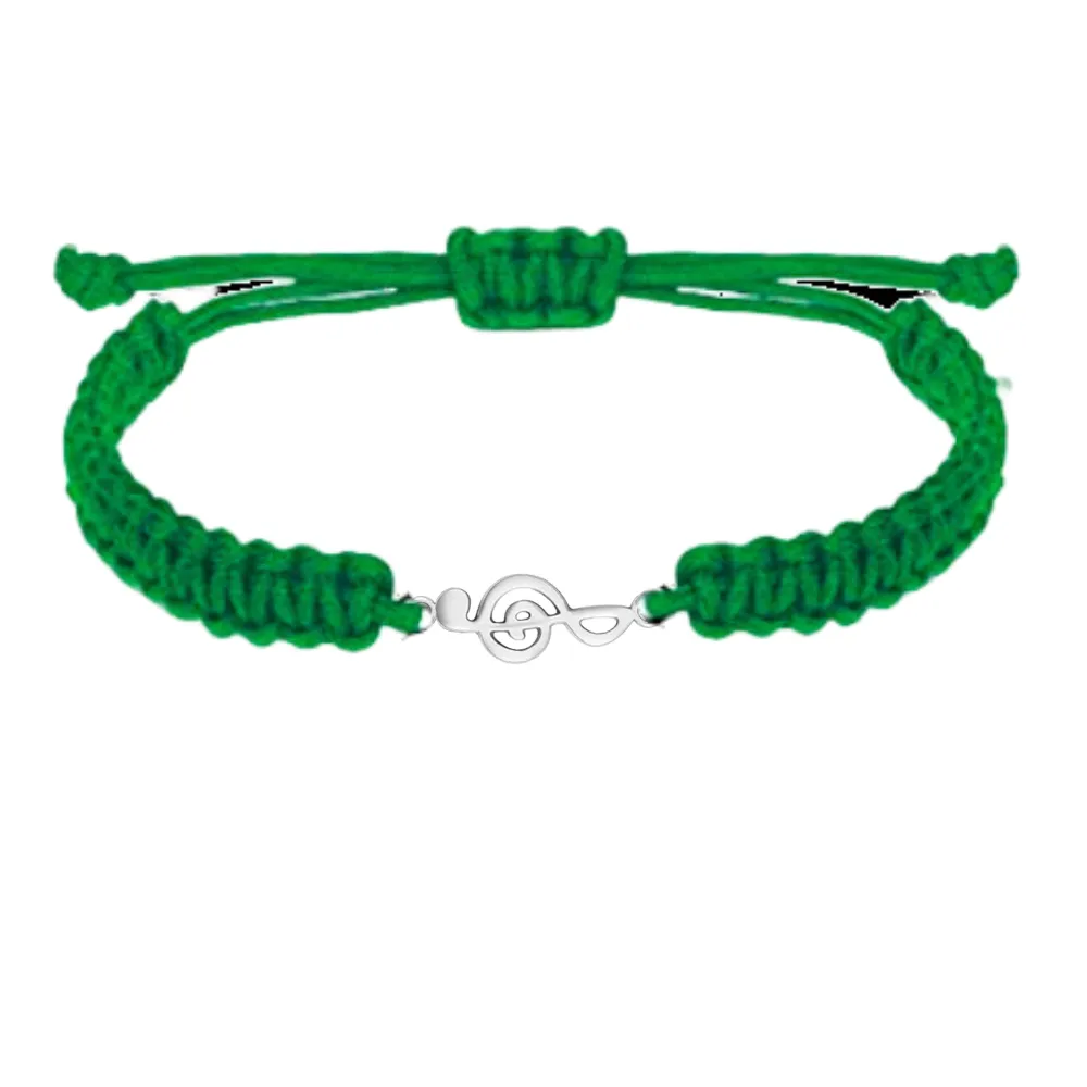 Music Note Rope Bracelet - Pick Color