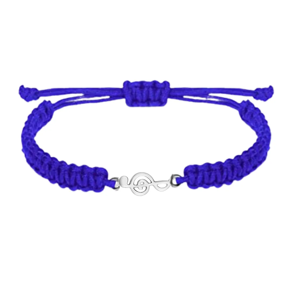 Music Note Rope Bracelet - Pick Color