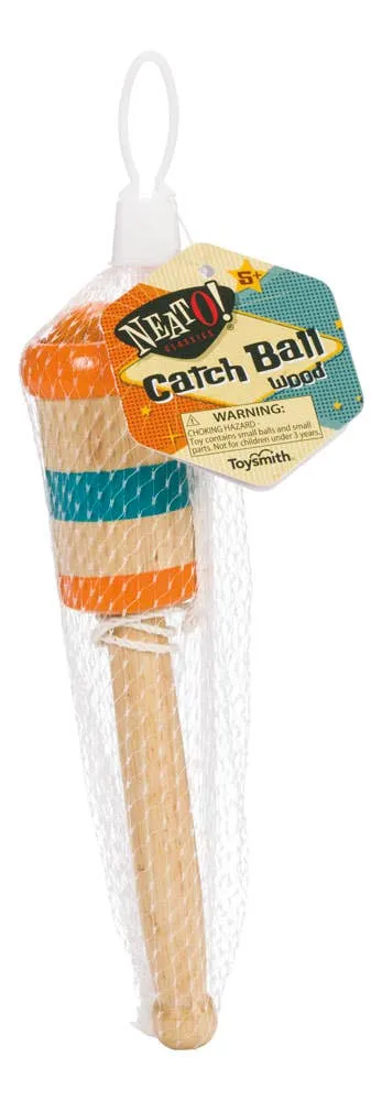 Neato! Wooden Catch Ball, Retro Toys