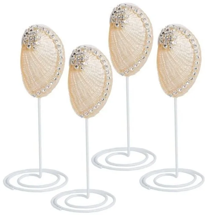 Neptune's Jewels Crystal Shell Placecard Holder Sets