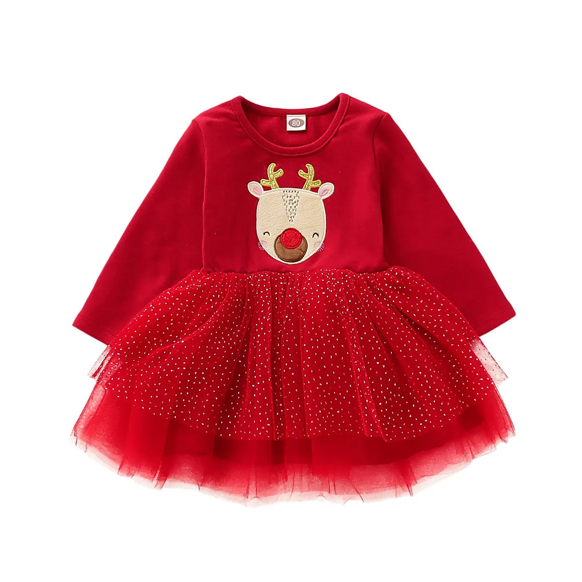 Noel Christmas Dress for Kids and Babies with Tutu