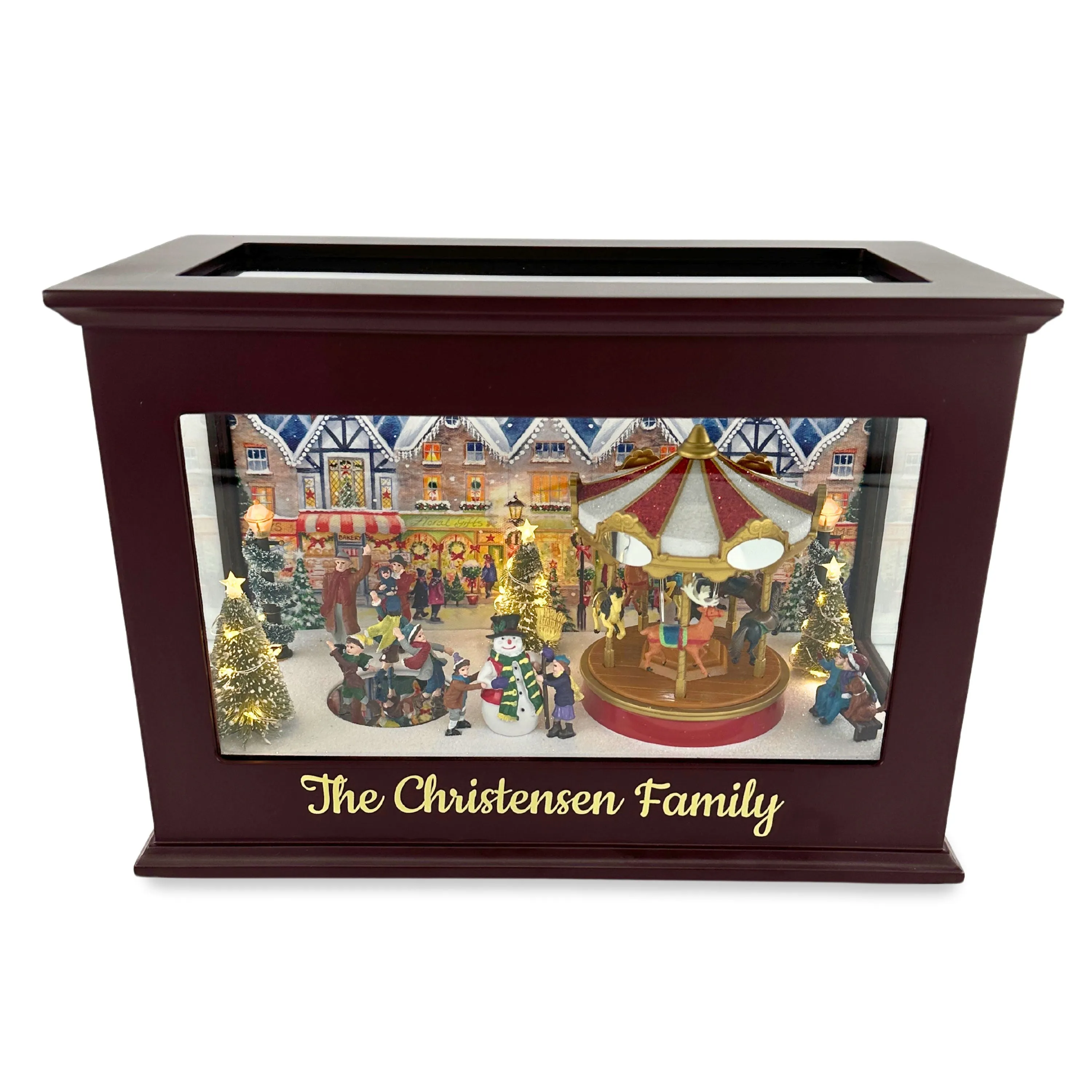 Personalized 13 in. Animated Heirloom Music Box