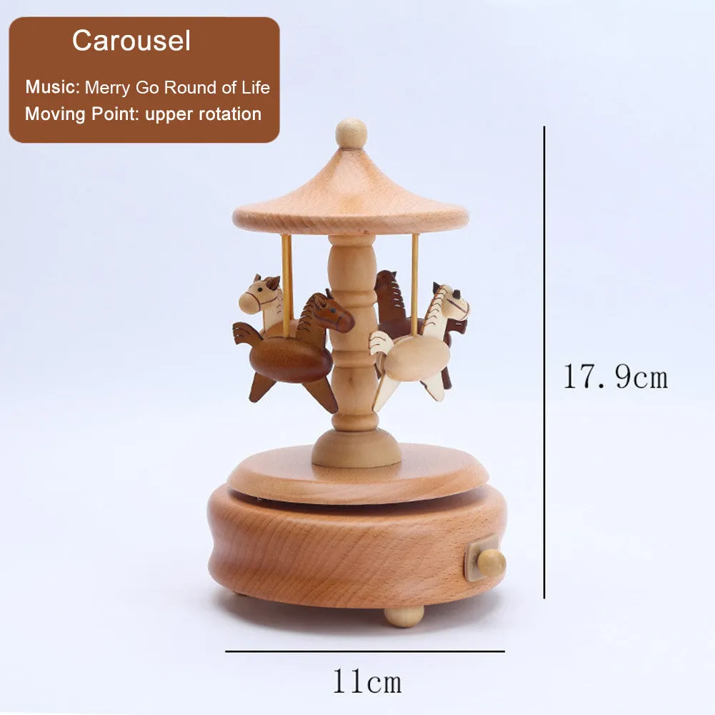 Premium Wooden Music Box for Birthday Present / Christmas Gift / Home Decoration