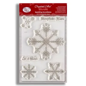 "Sparkling Snowflakes" Crystal Art A6 Stamp Set