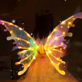 Rechargeable Cute Butterfly Fairy Wings With Light & Music