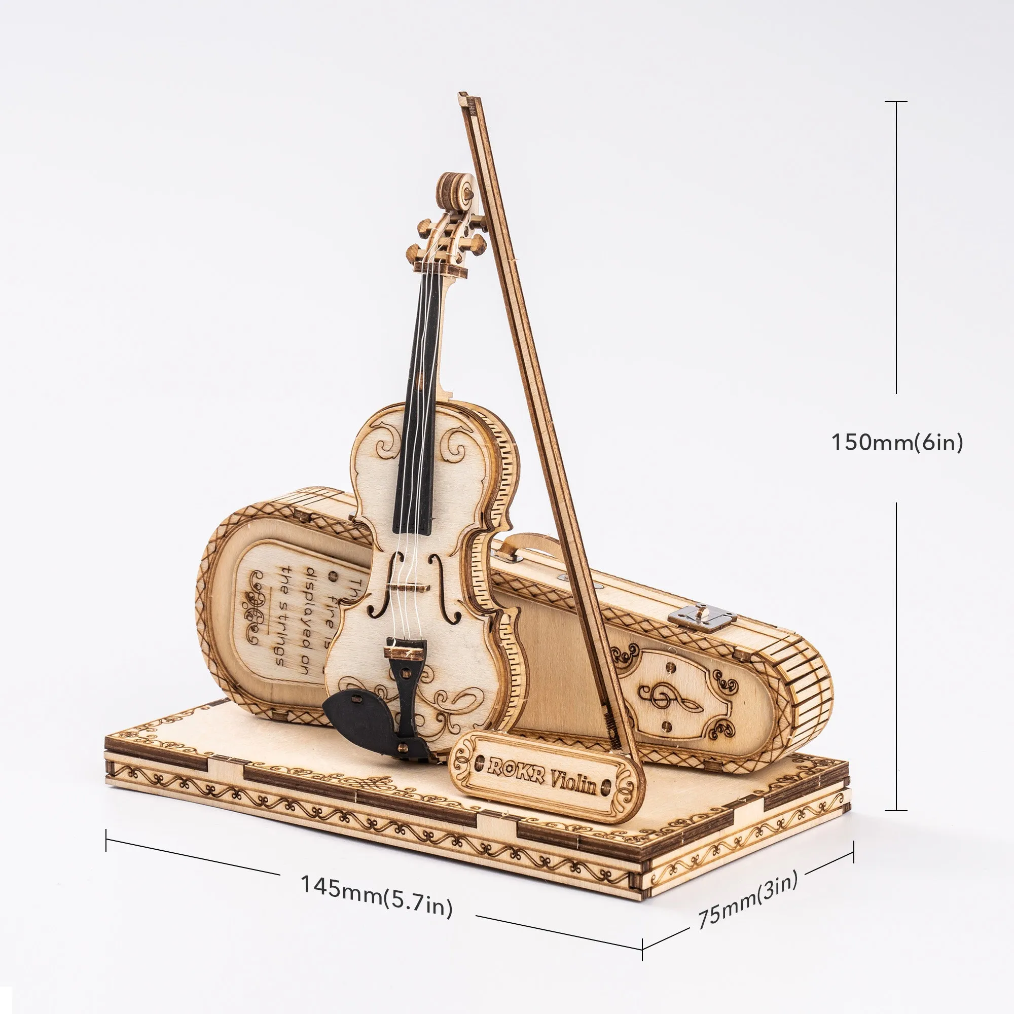 ROKR Violin Capriccio Model 3D Wooden Puzzle TG604K