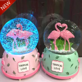 Romantic Swan Lovers Snow Ball