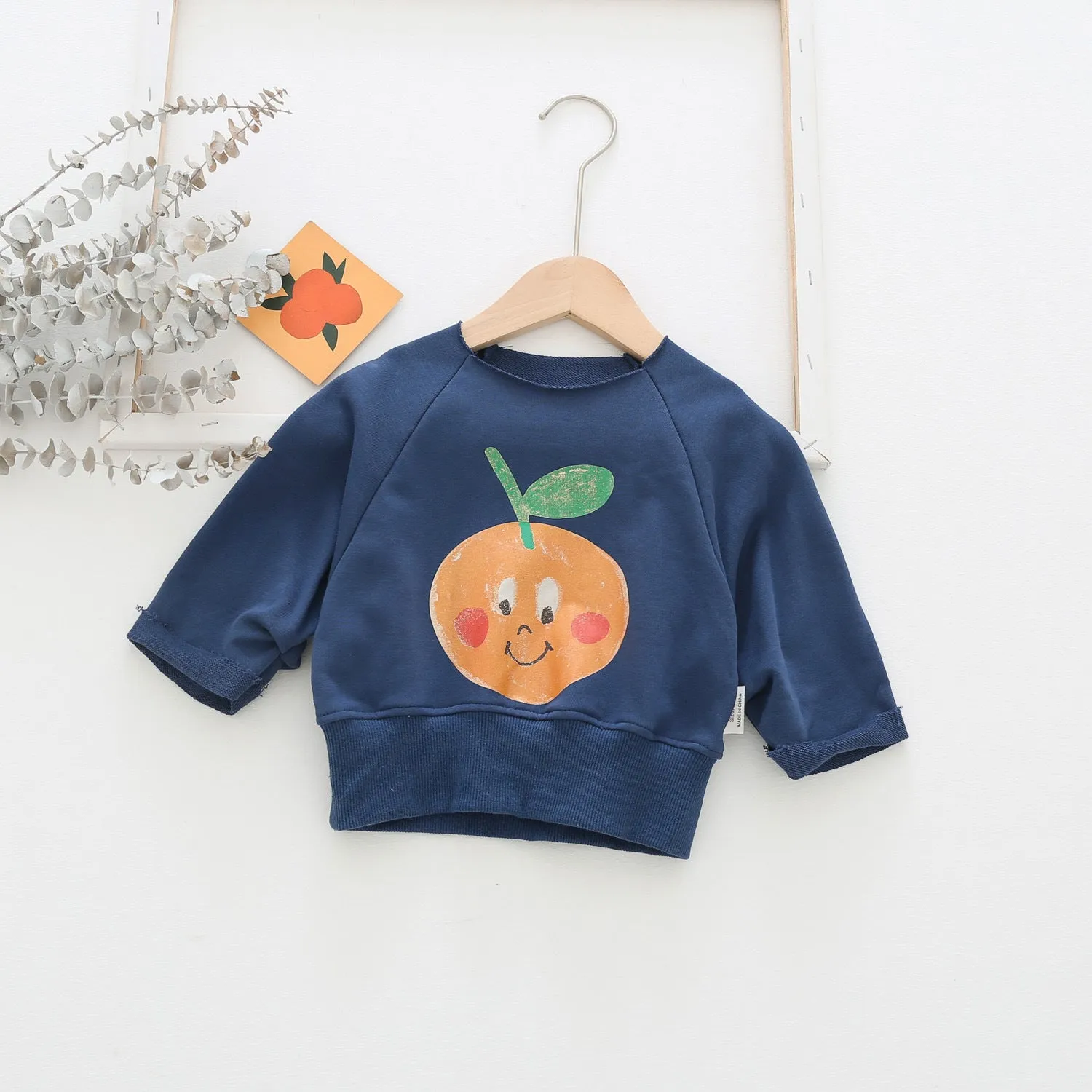 Round Neck Cartoon Printed Children's Sweater