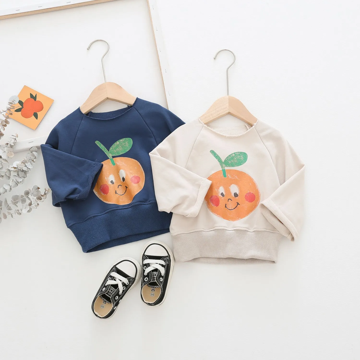 Round Neck Cartoon Printed Children's Sweater