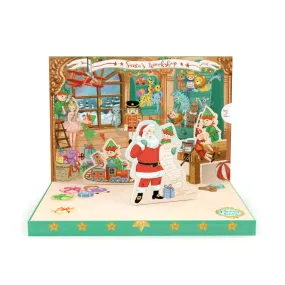 Santa's Workshop Music Box Card