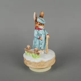 SCHMID Musical Collectible B.Potter's Gentleman In Snow