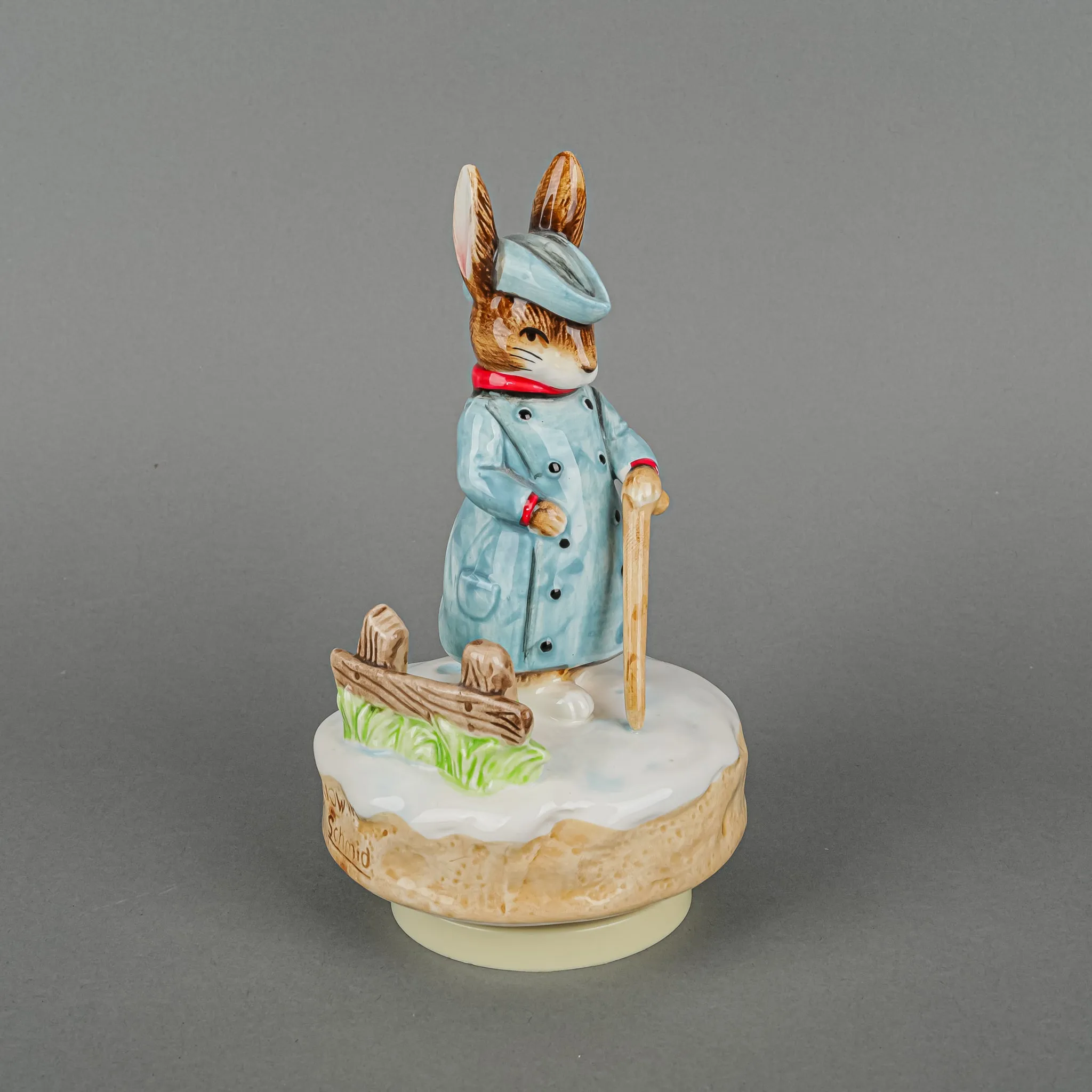 SCHMID Musical Collectible B.Potter's Gentleman In Snow