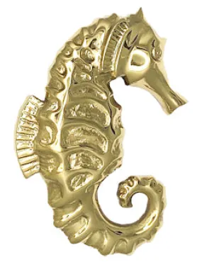 Seahorse Brass Door Knocker