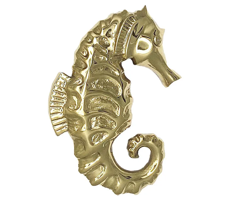 Seahorse Brass Door Knocker