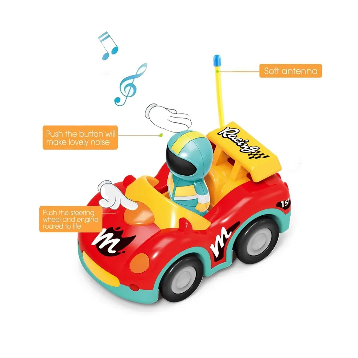 Space Cartoon Remote Control Car with Music and Lights