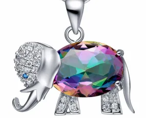 Sparkling Elephant Pendant