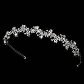 Sparkling Silver Crystal Bridal Headband