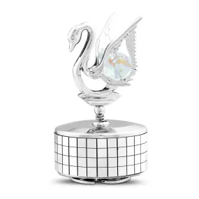 Swan Lake Metal Crystal Music Box