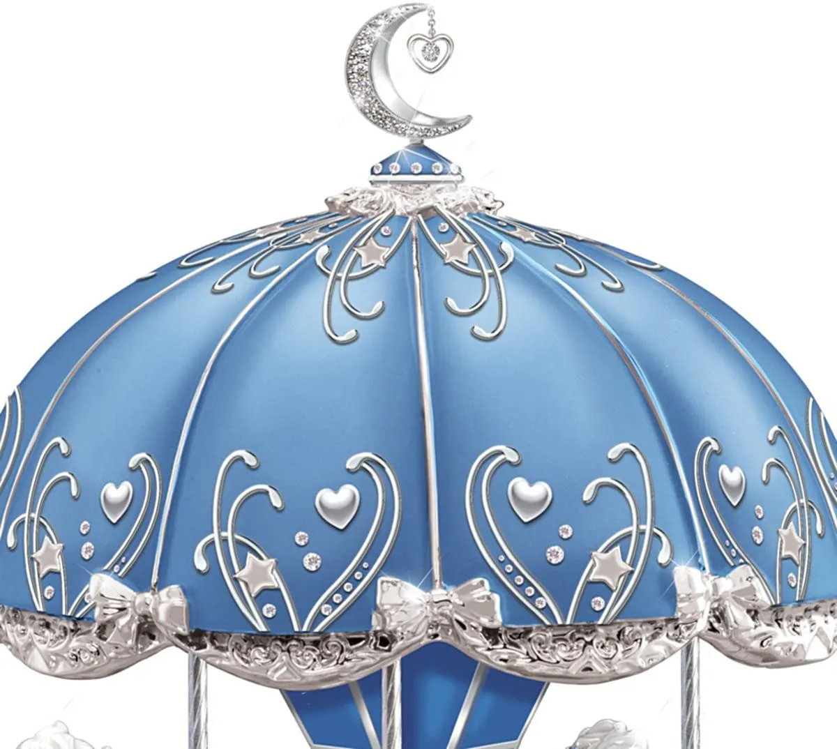 The Bradford Exchange Carousel Music Box with Sentiment for Granddaughter Lights Up