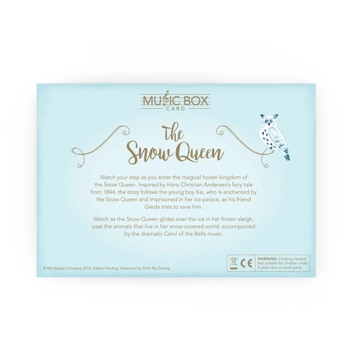 The Snow Queen Music Box Card