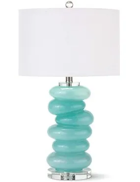 Water Pebbles Glass Table Lamp