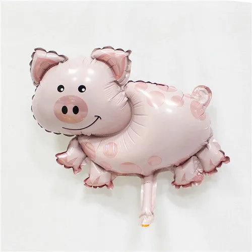 XXPWJ Free shipping new mini cartoon animal baby cake aluminum balloons birthday party balloons wholesale children's toys