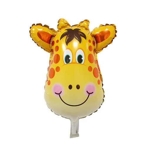 XXPWJ Free shipping new mini cartoon animal baby cake aluminum balloons birthday party balloons wholesale children's toys