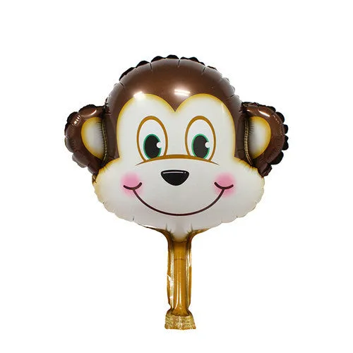 XXPWJ Free shipping new mini cartoon animal baby cake aluminum balloons birthday party balloons wholesale children's toys