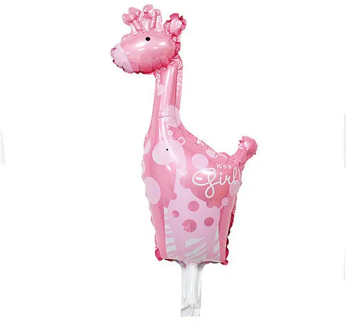 XXPWJ Free shipping new mini cartoon animal baby cake aluminum balloons birthday party balloons wholesale children's toys